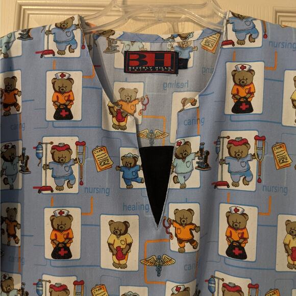 Beverly Hills Uniform Scrub Teddy Bear Size Large - Picture 2 of 5
